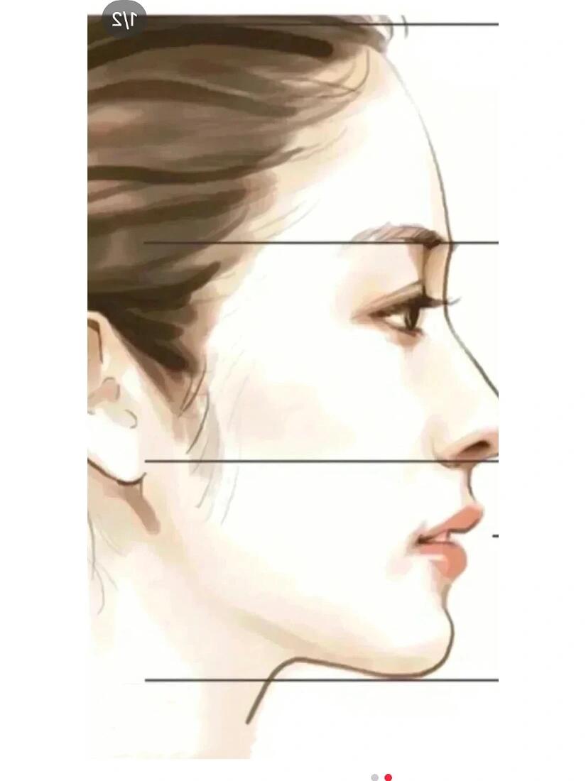 完美侧脸对比图