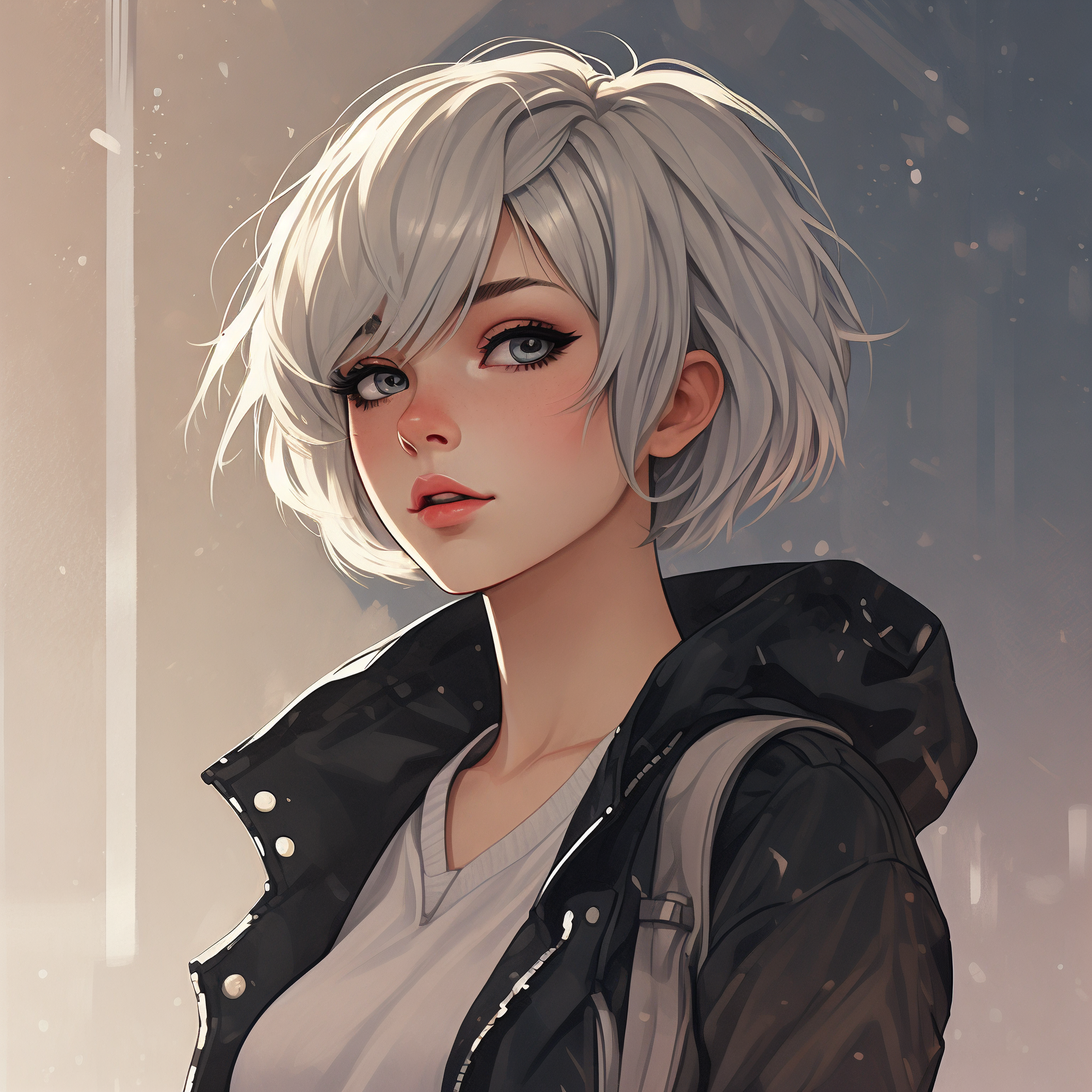 95短发女生头像,高冷又迷人95