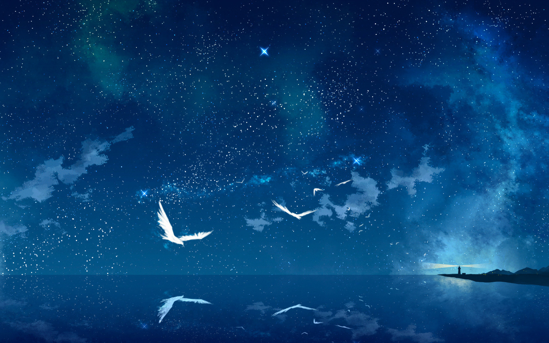 梦幻动漫场景高清二次元桌面壁纸高清大图预览1920x1200_卡通动漫下载