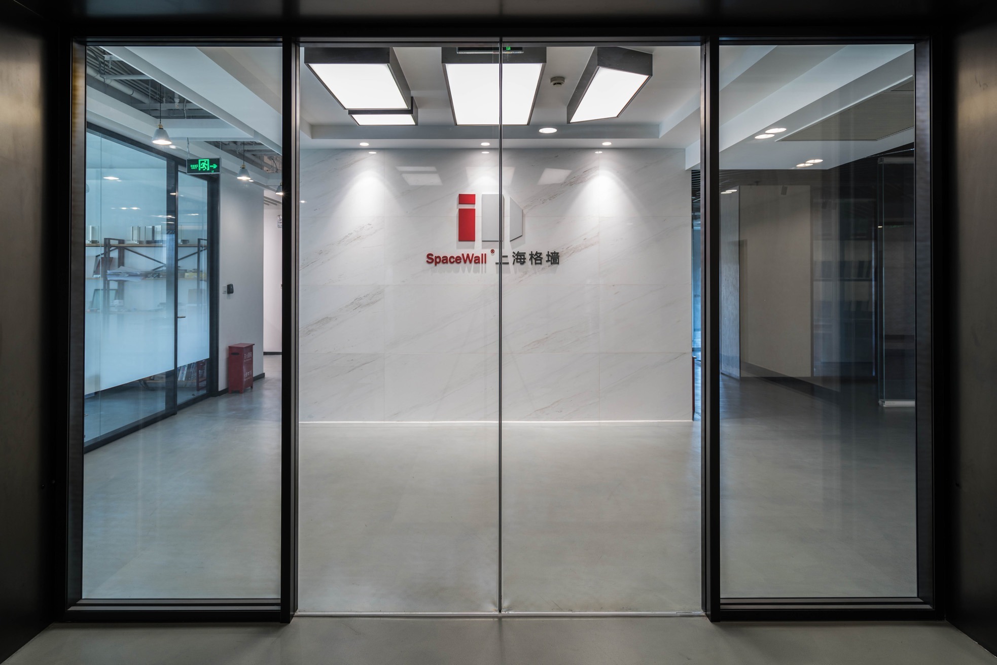 写字楼门厅移门双向自动玻璃移门系统