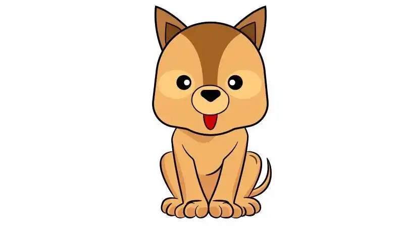 小狗简笔画步骤