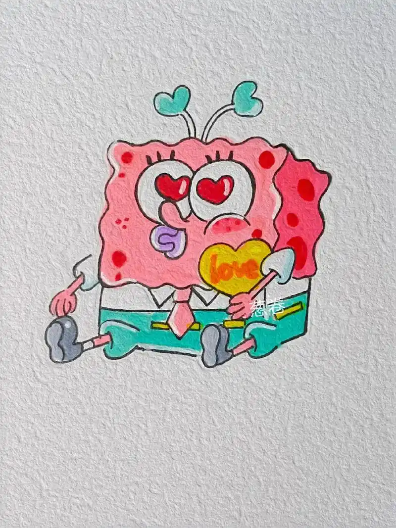 海绵宝宝简笔画教程