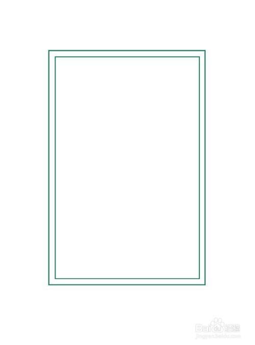 启动软件,新建文件,我们可以画一个边框的效果.