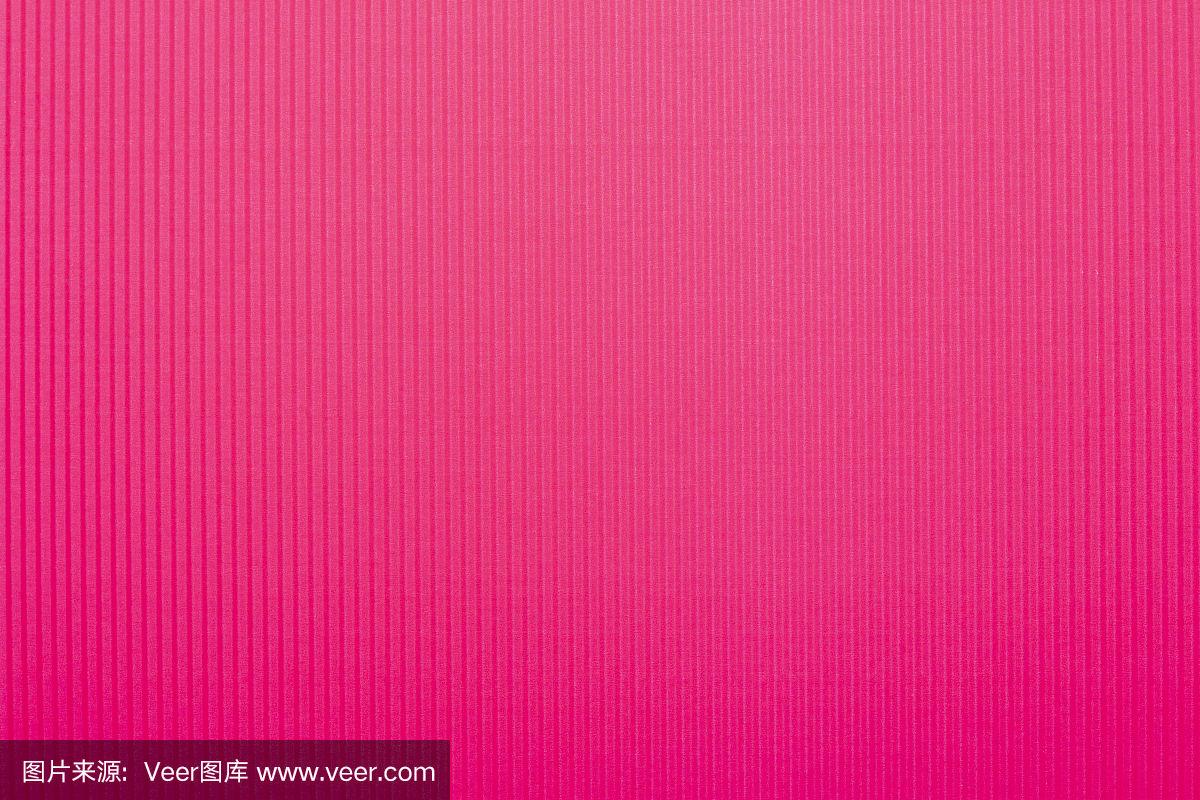 粉红色的背景纹理瓦楞纸板与自然突出.这张照片