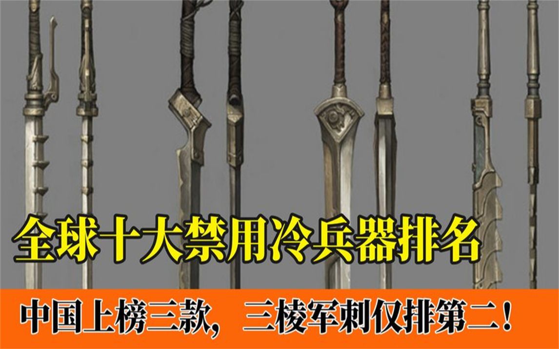 全球十大禁用冷兵器排名:诸葛连弩上榜,尼泊尔军刀被明令禁止!