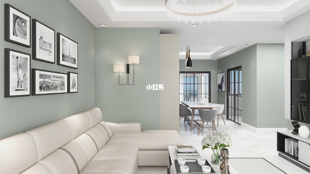 因为客厅墙壁是整个家居视觉面积最大的部分,墙漆的颜色也是整个家的