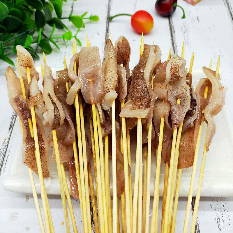 鱿鱼小串手把鱿鱼串小肉串烧烤铁板火锅串串麻辣烫半成品商用食材