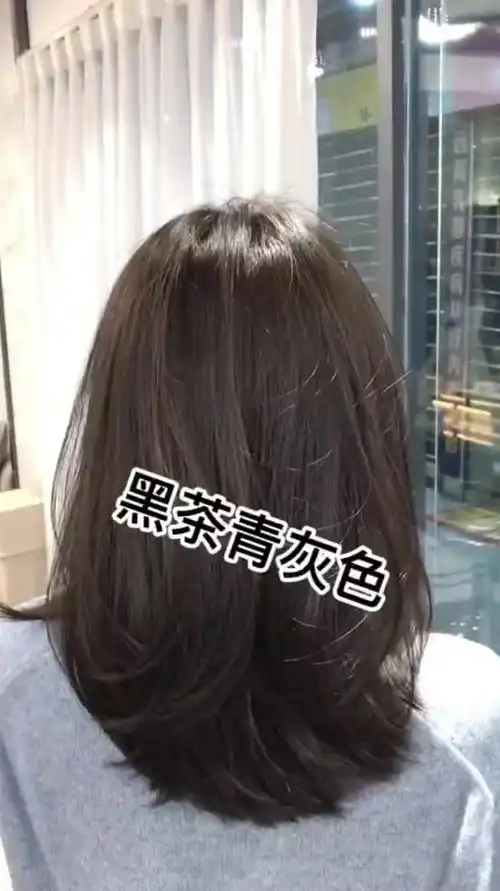 超显白的黑茶青灰色昆明染发昆明发色