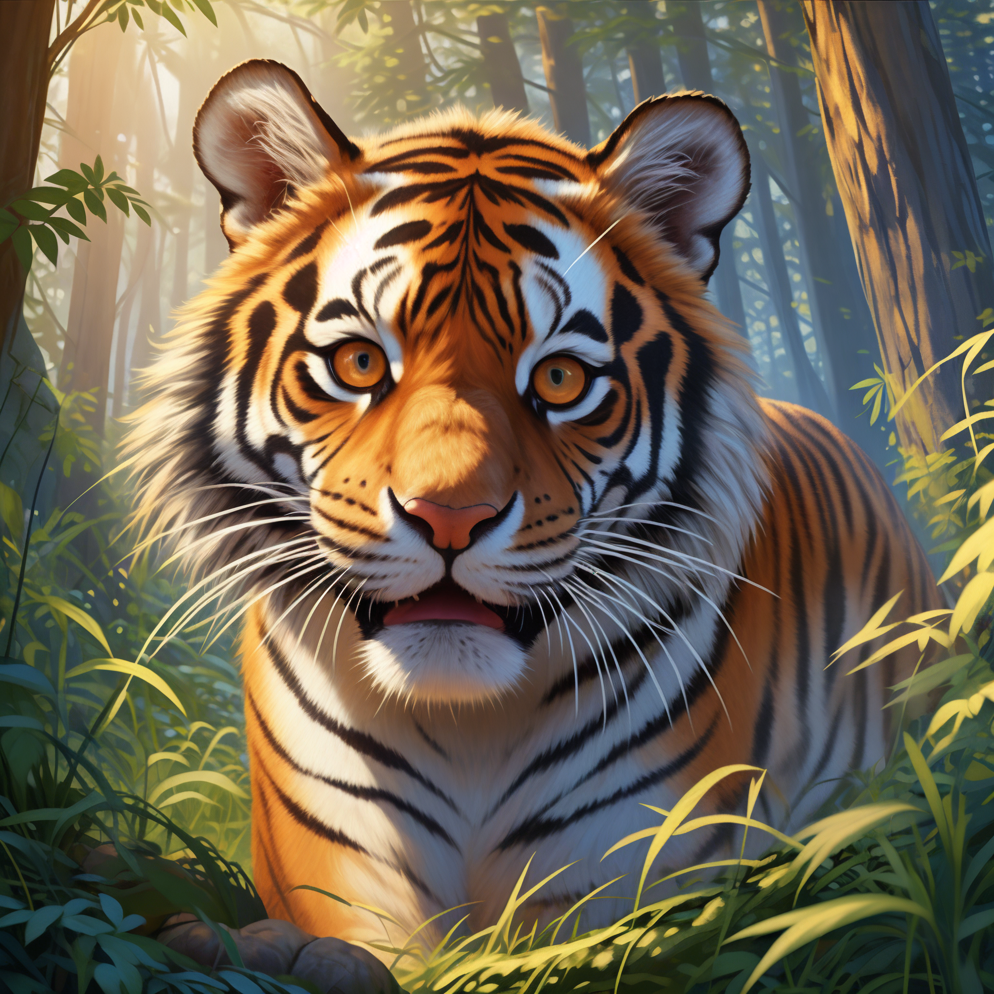 微信头像大放送91 属虎的小伙伴们,你们的专属微信头像来啦!