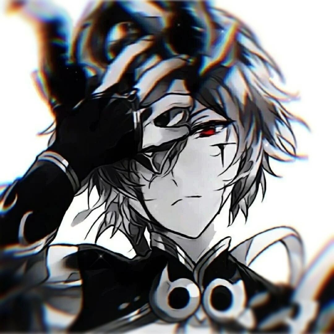 男生黑暗系动漫头像