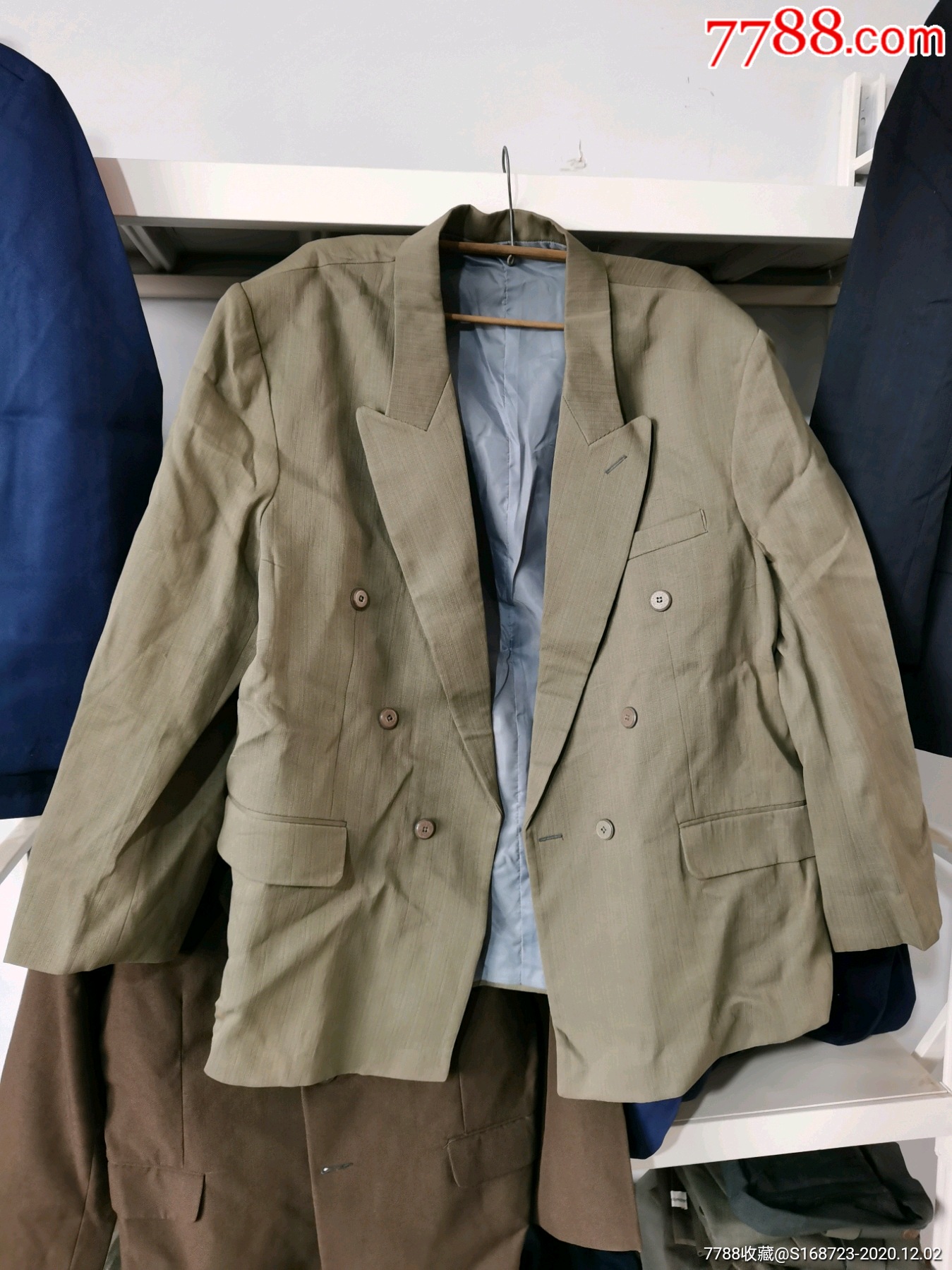 八十年代怀旧收藏库存全新单件西装