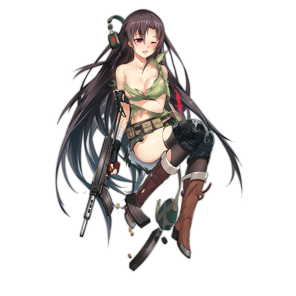 少女前线官方人物立绘图片之冲锋枪类二星含大破图鉴