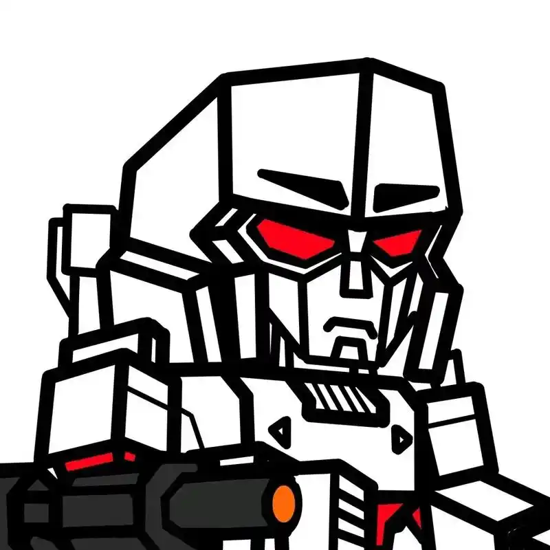 分享几个头像 霸天虎万岁～ #变形金刚 #像素画 @mors - 抖音