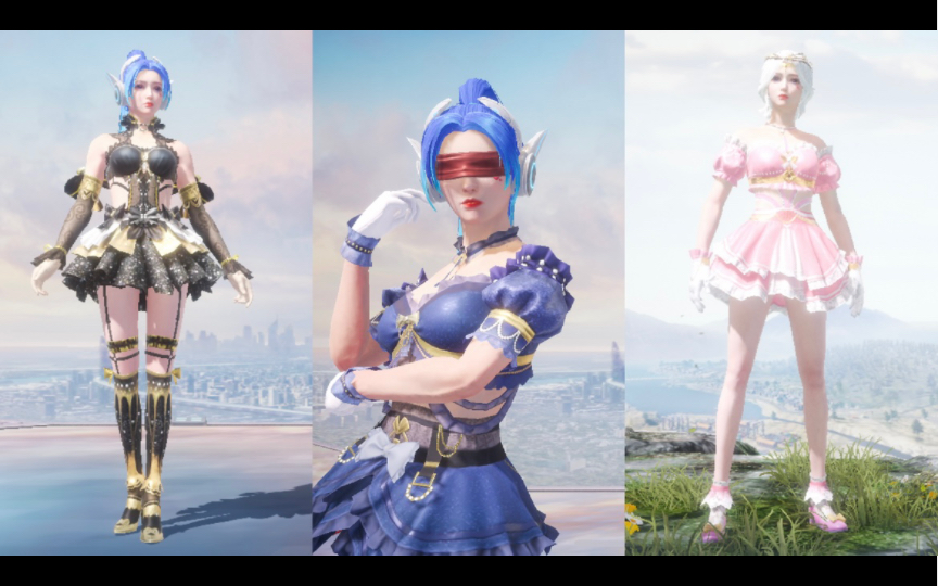 和平精英新军需暗夜鎏金三款衣服,哪款更好看?