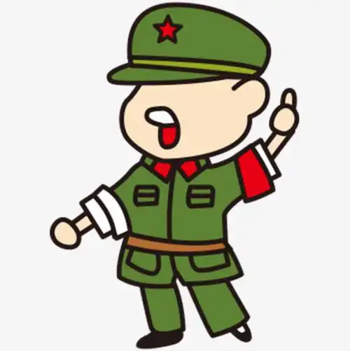 人物设计卡通解放军人物设计