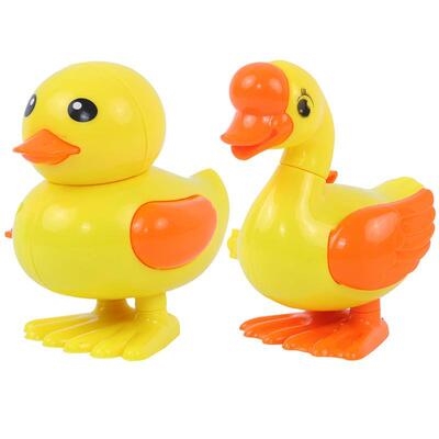 上弦小黄鸭惯性爬行好玩夜市迷你乌龟有趣儿童发条玩具