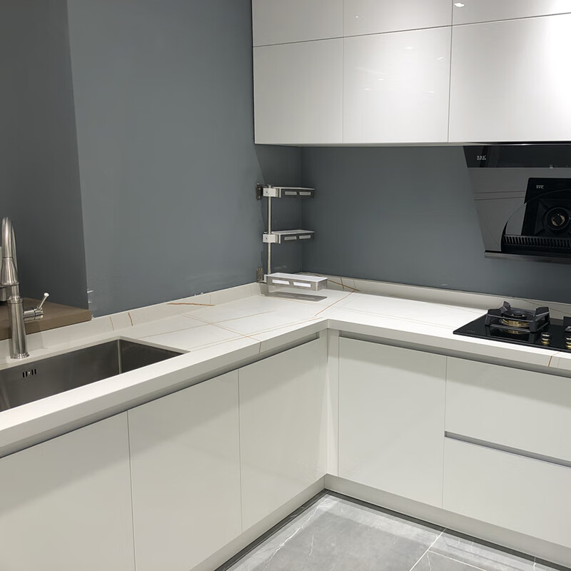 大理石厨房灶台面板定制岩板台面定制人造石英石板材橱柜面板灶台吧台