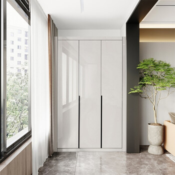 灵雀防晒阳台储物柜可定制靠墙杂物柜衣柜家用大容量小户型鞋柜立柜