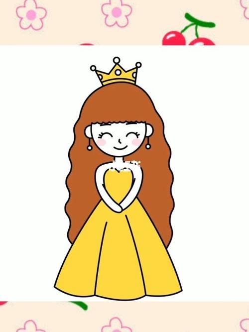 简单漂亮的公主简笔画可爱集