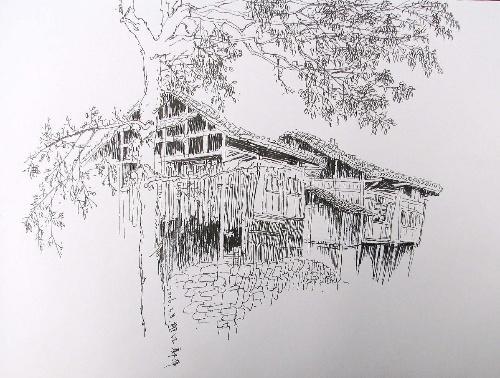 峨眉山简笔画步骤