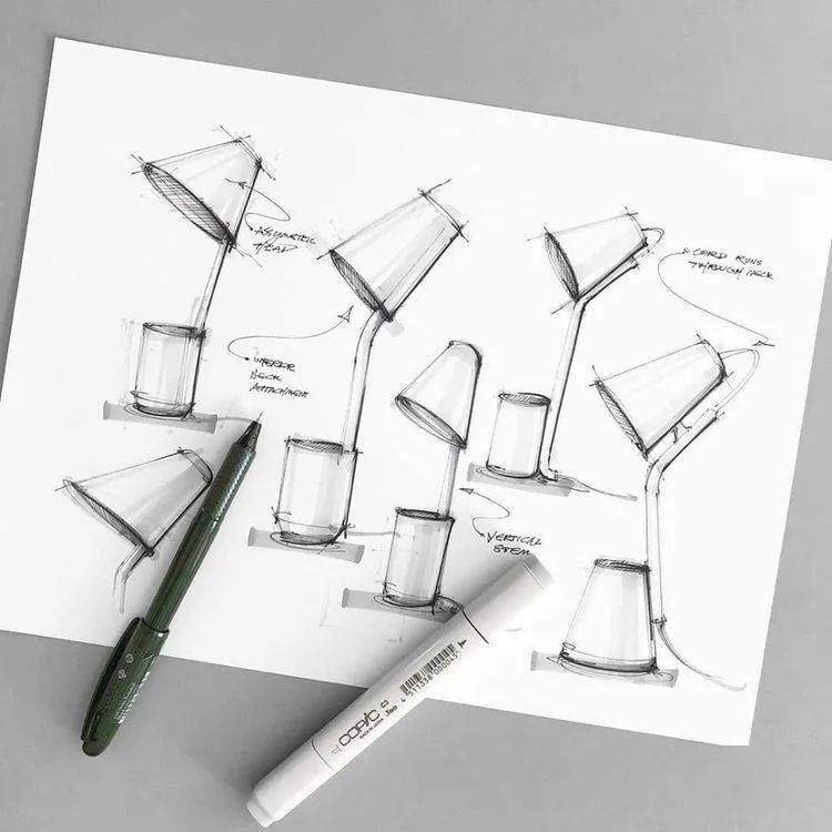 灯具让设计发光手绘482day