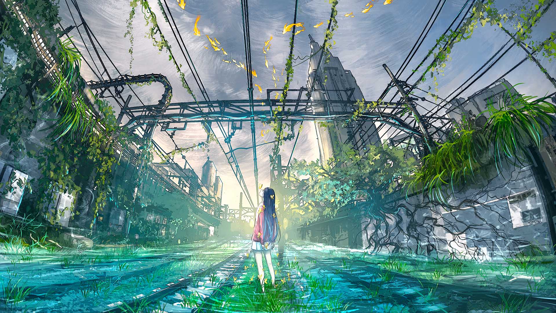 日系动漫二次元风景高清桌面壁纸