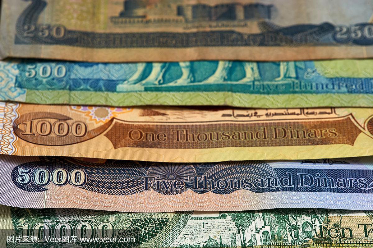伊拉克第纳尔纸币现金步骤