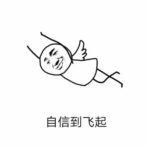 自信到飞起 - 自信的人 - 斗图表情包 - 金馆长表情库 - 真正的斗图