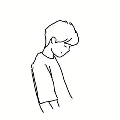 女生头像简约黑白