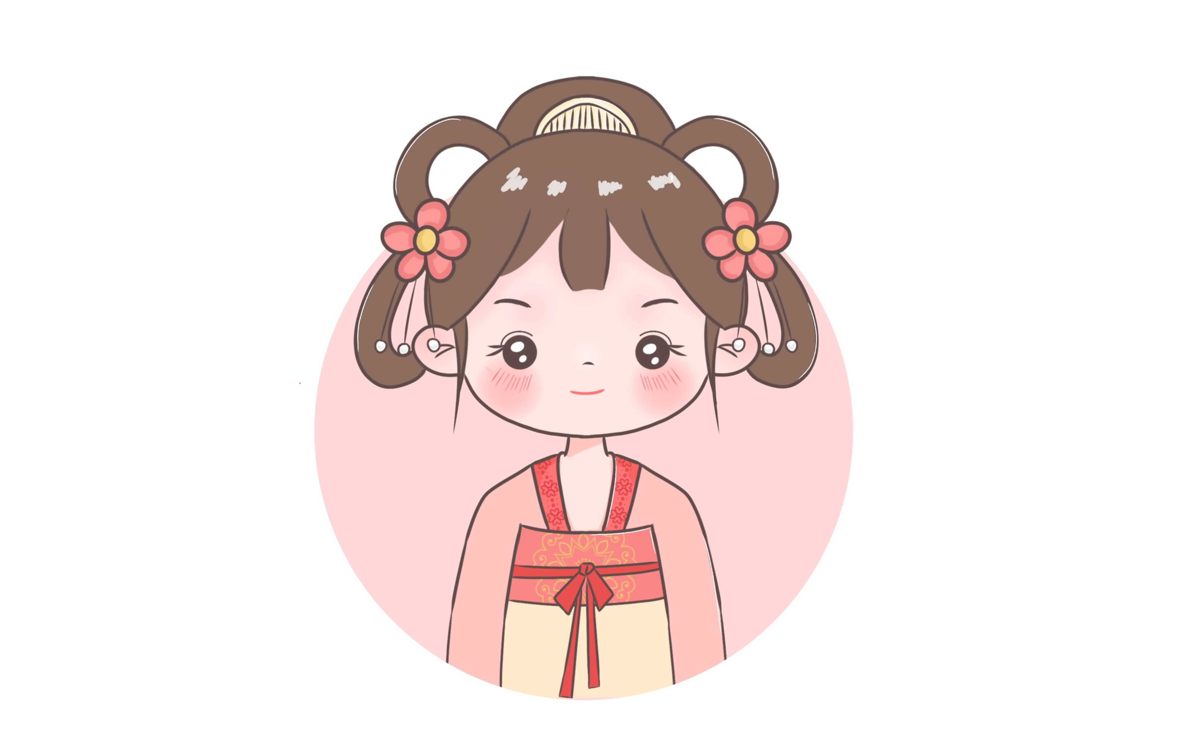 活动  古风q版头像,小女孩头像打卡.