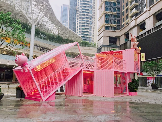 合影墙拍照墙打卡点互动拍照网红打卡5021