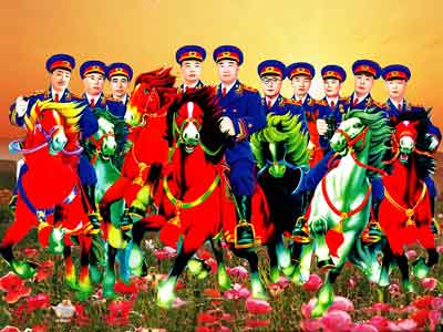 民间十大元帅题材的年画 资料图