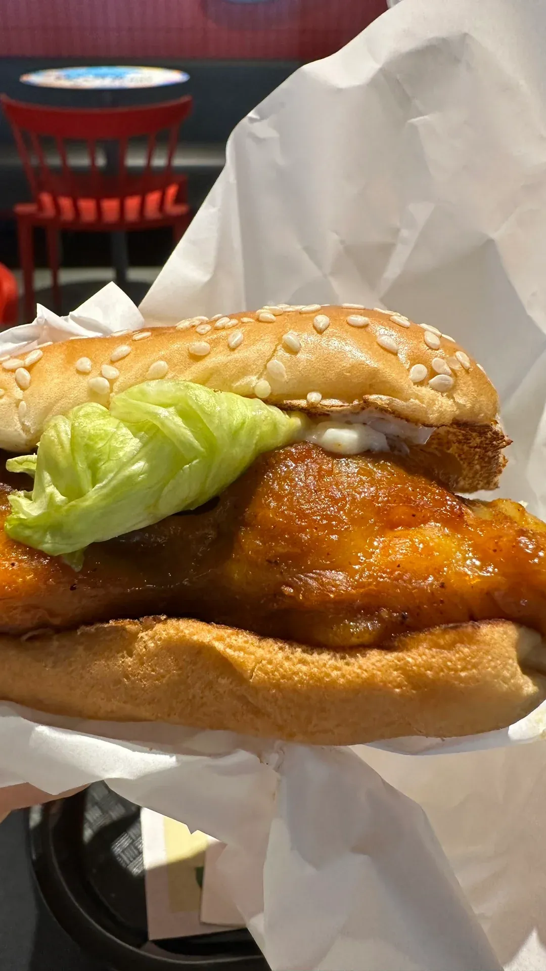 ccnuer吃kfc新奥尔良烤鸡腿堡