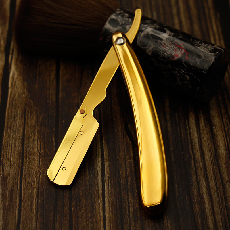 刮刀直刃理发剃须刀手动老式美发剃刀刀片刮脸剃须刀