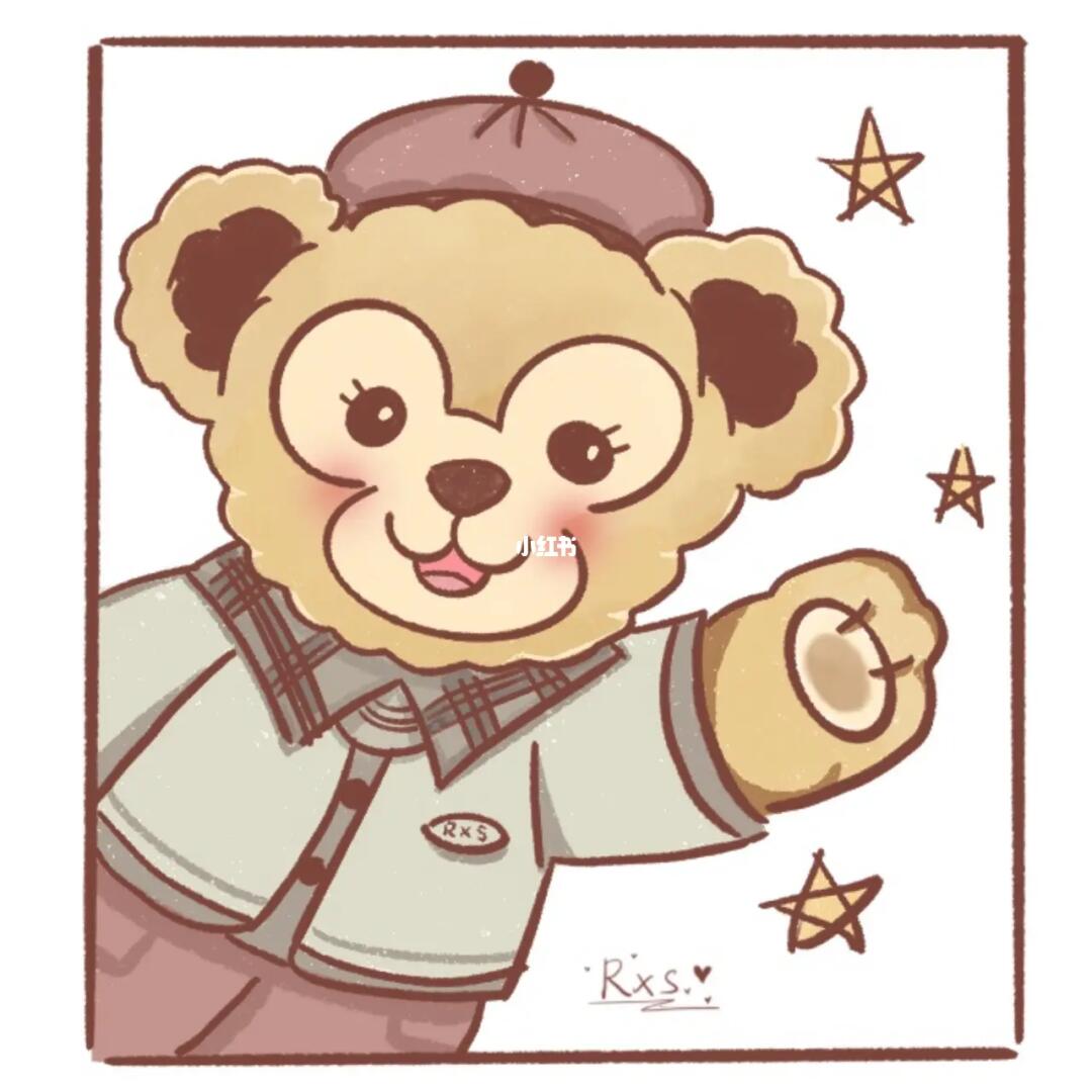 达菲熊简笔画