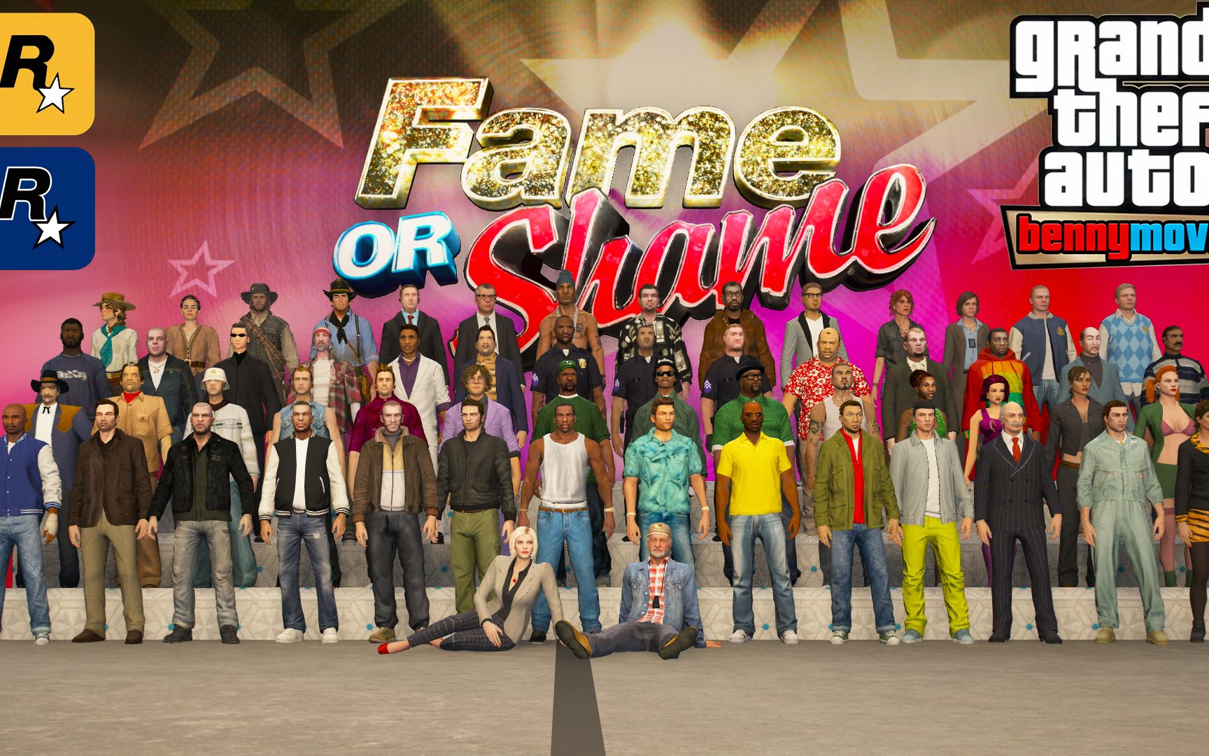 【预告片】gta25周年纪念作电影 历代主角同框飙戏 童年回忆瞬间泪崩