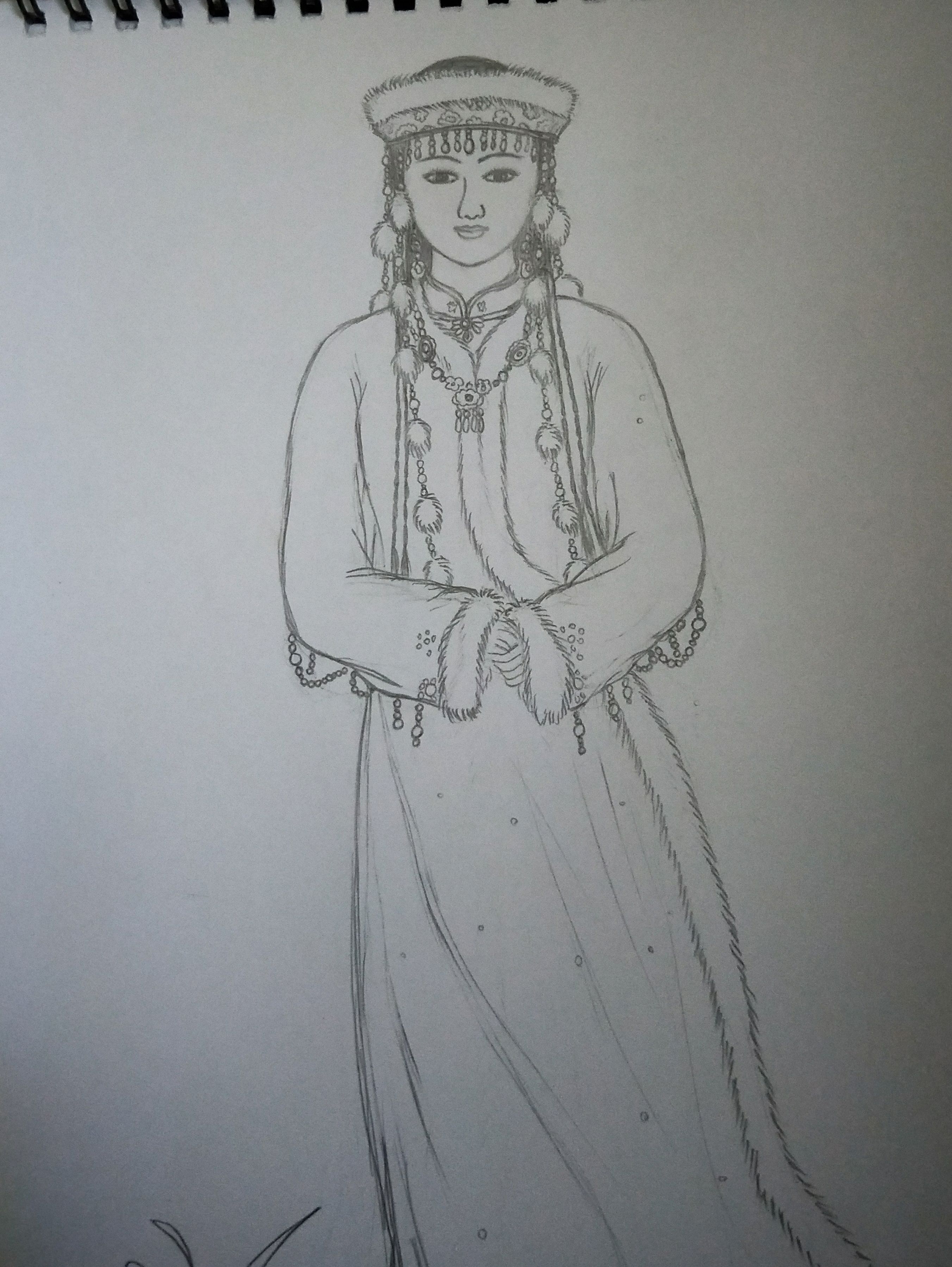 手绘各种各样的香妃