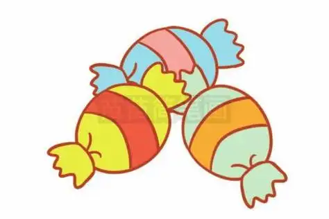 糖果简笔画糖果简笔画彩色可爱