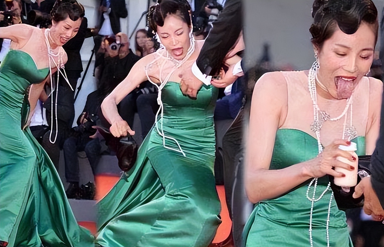 肩带崩断,裙下走光,7位女星走红毯的社死瞬间,画面太尴尬了