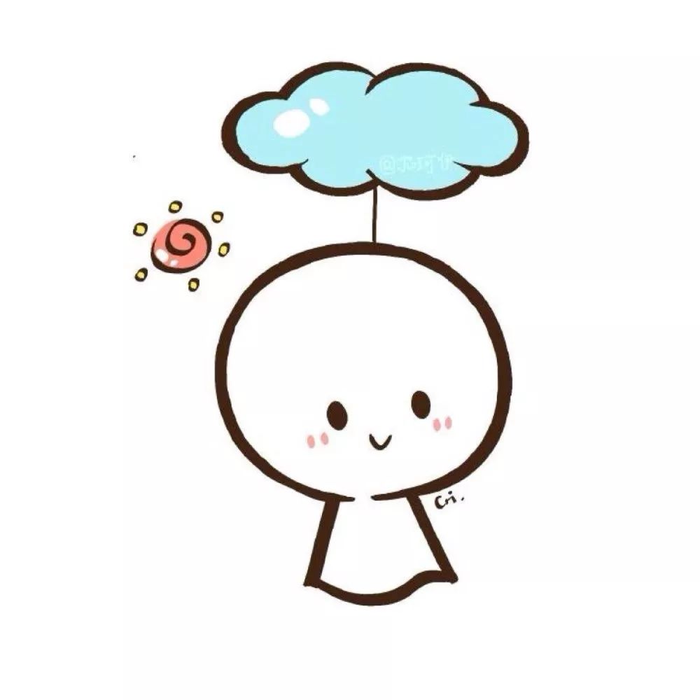 微信头像晴天娃娃每天心情都要艳阳高照哦