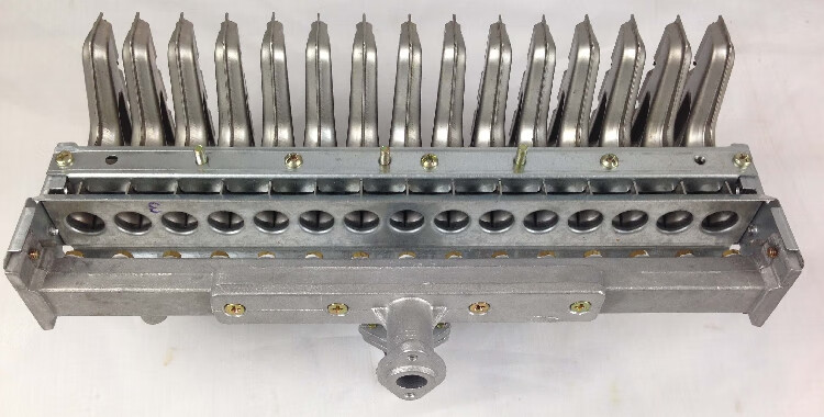 适用于燃气热水器配件火排t型13排,15排带冬夏开关的天然气液化气 13
