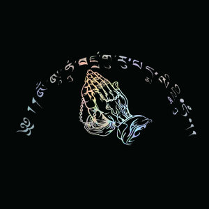 佛系大明咒藏文贴纸南无阿弥陀佛六字真言莲花汽车车身后窗反光贴