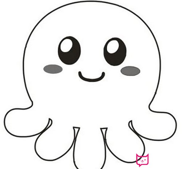 小章鱼简笔画图片
