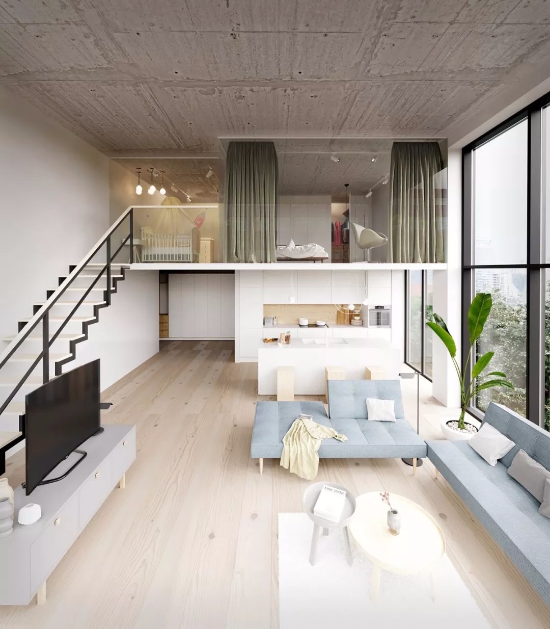 阁楼装修效果图大全,这样装修多了好几倍空间