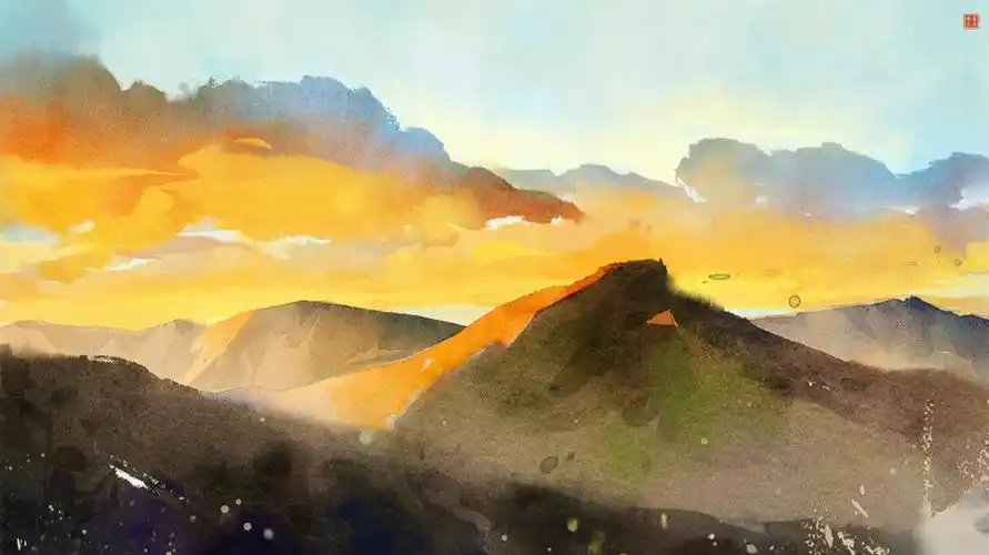 水彩山云78直播白衣巷九