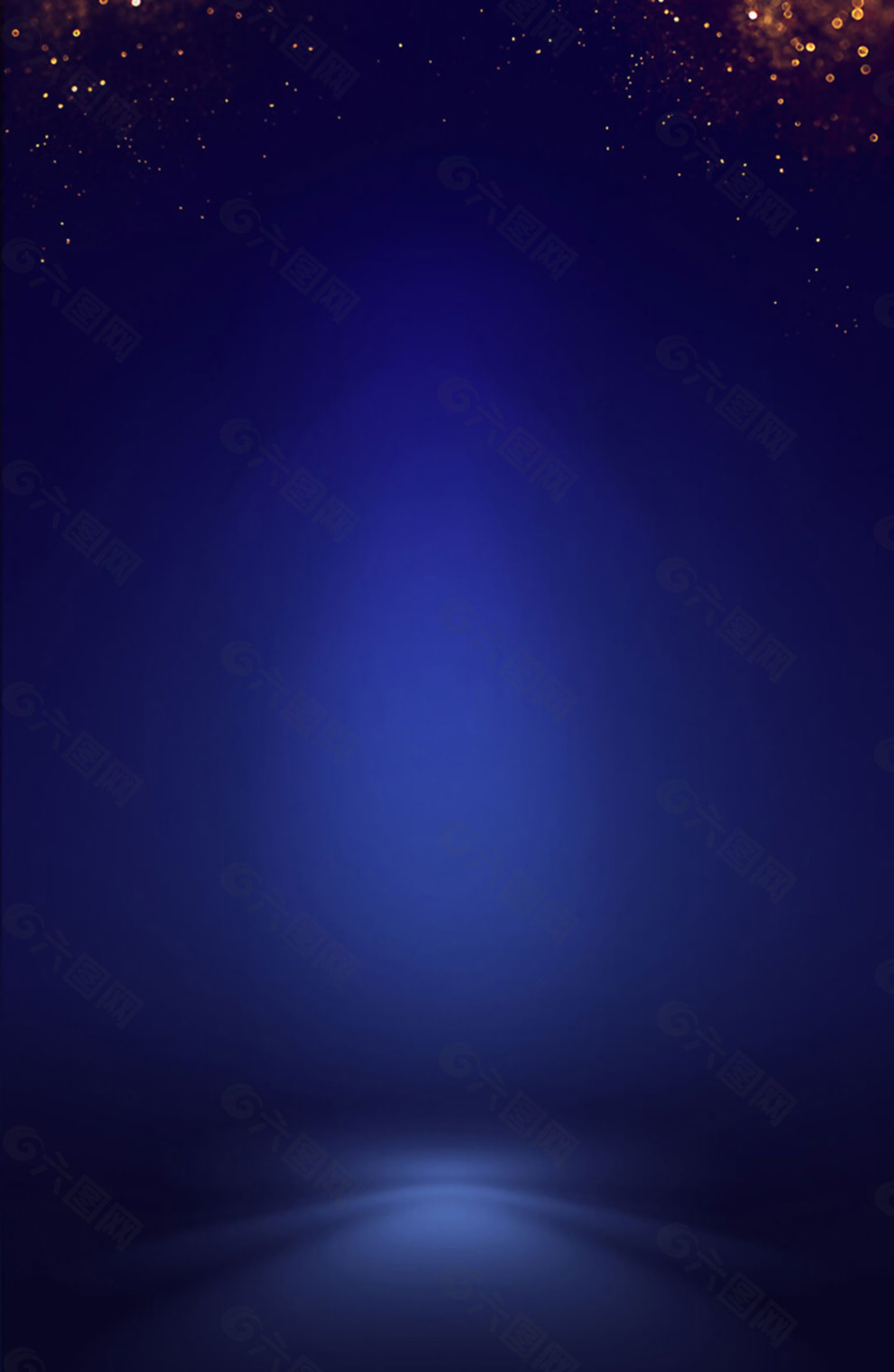 简约蓝色灯光h5背景素材