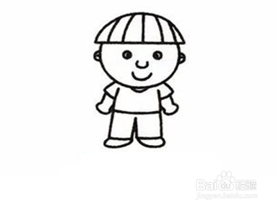 小男孩的简笔画