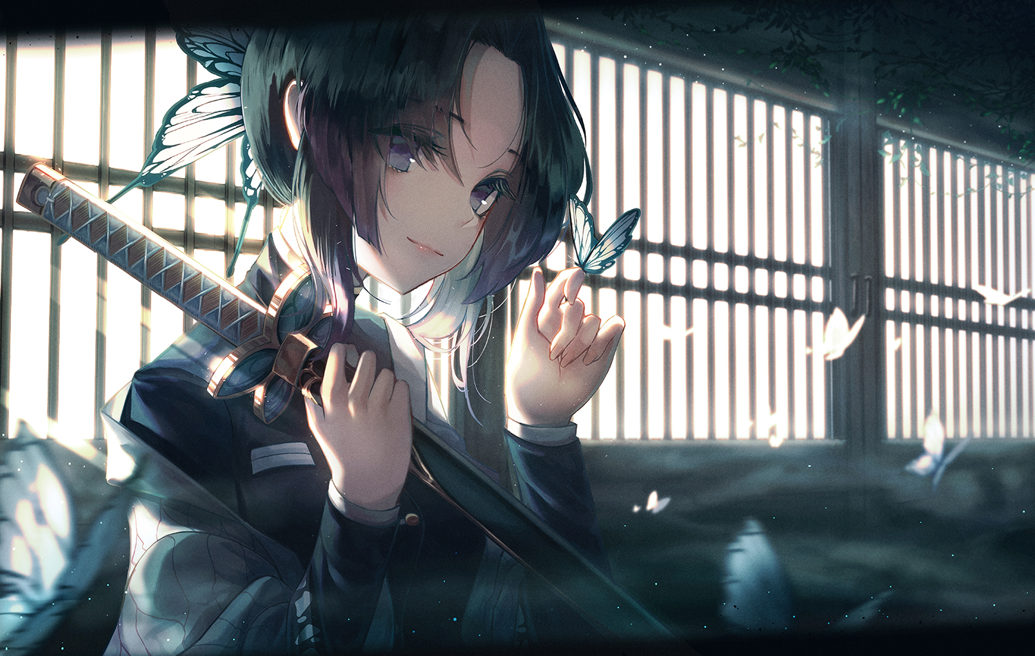 《鬼灭之刃》蝴蝶忍美图壁纸合辑