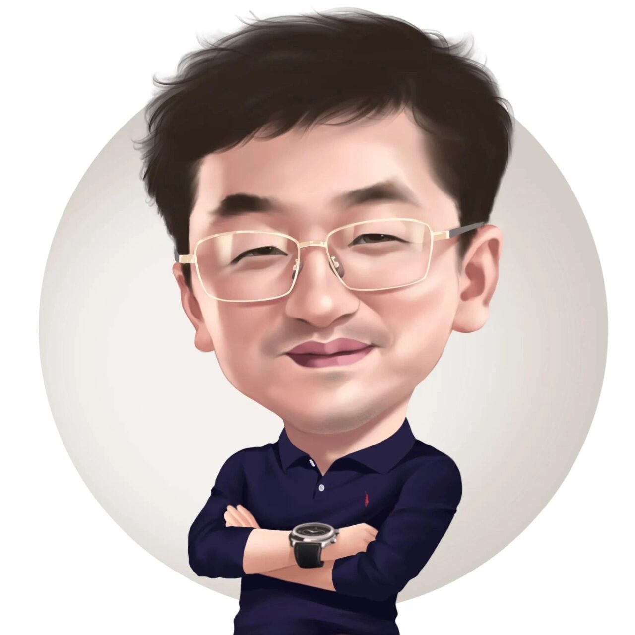 四十岁左右大叔头像,夸张幽默有内涵,换吗 画的这组中年大叔真人手绘