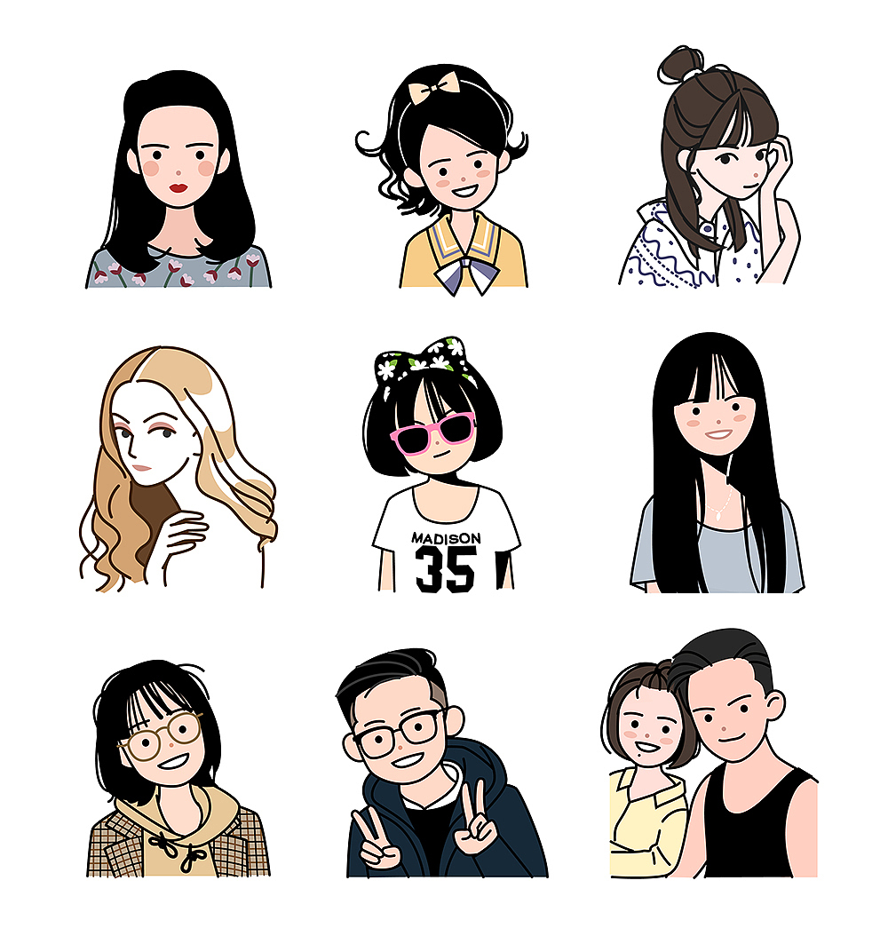 画头像(第1期)-简约清新可爱风